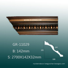 Environmental Material Polyurethane Flexible Carving Crown Molding for Ceiling